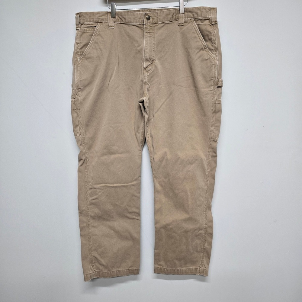 Carhartt Carpenter Pants Mens 42x30 Tan Canvas Utility Workwear Gorpcore